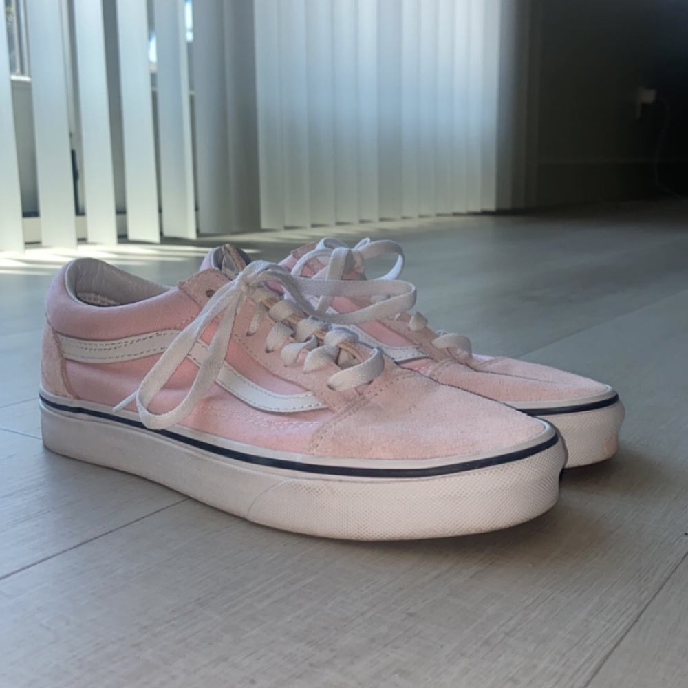 Baby Pink Vintage Old School Vans